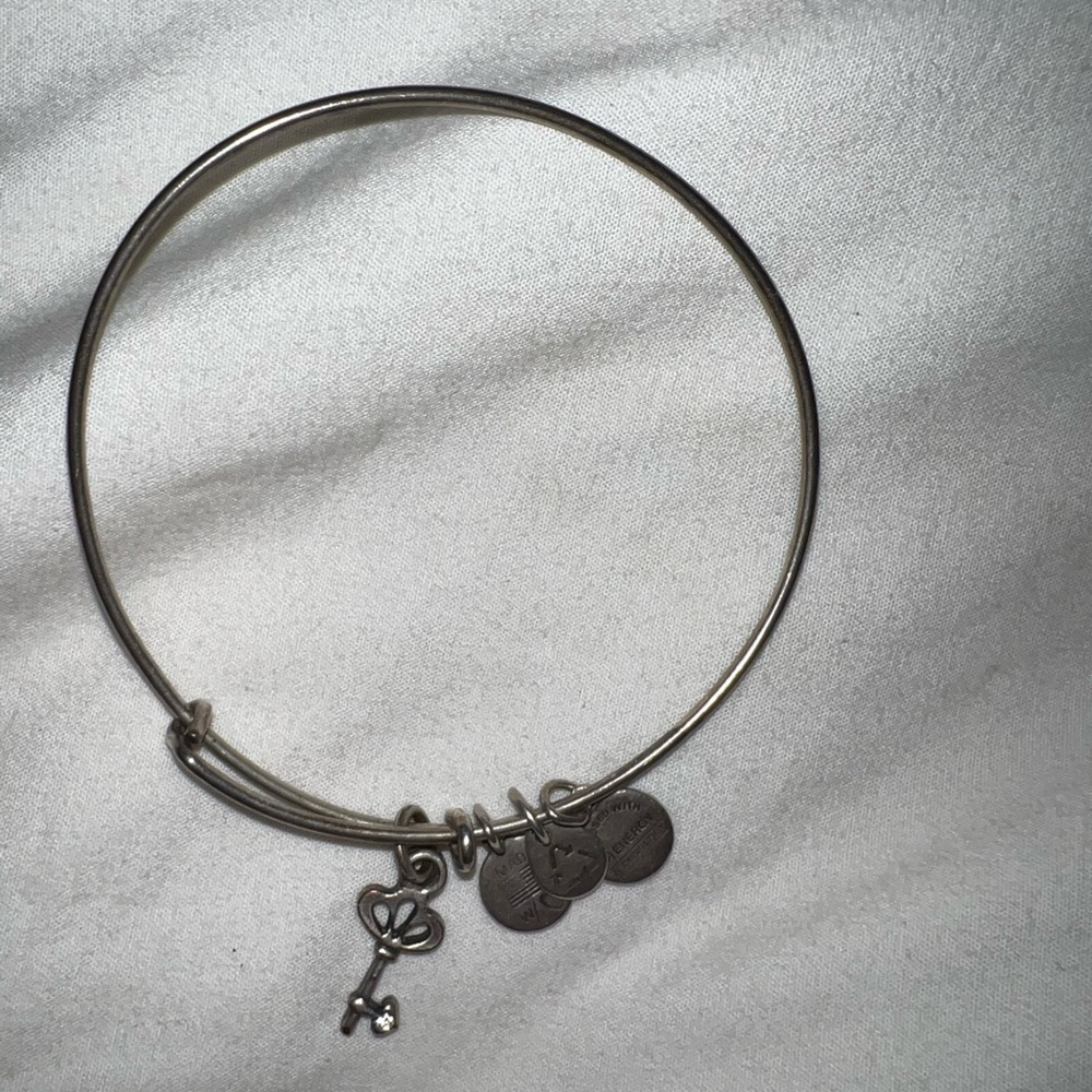 Alex and ani key and gem bracelet